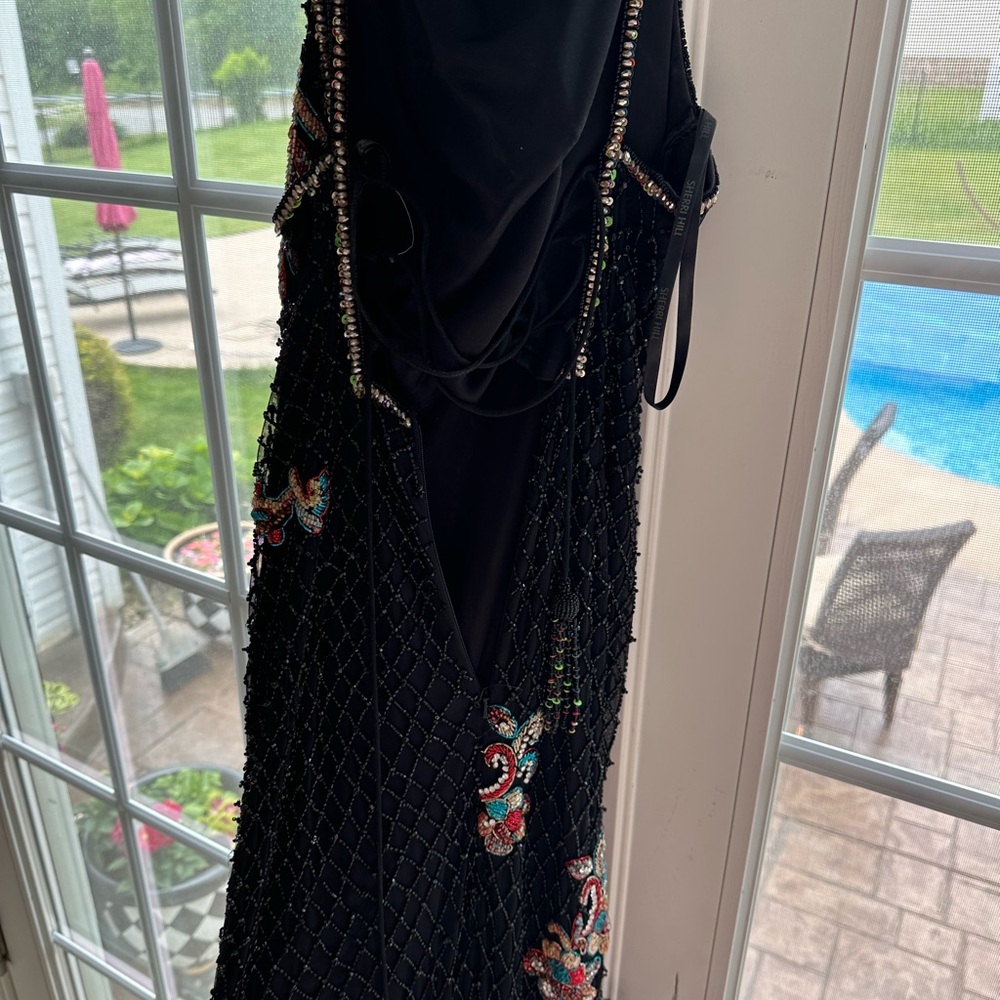 Sherri Hill Black Prom Gown - Picture 7 of 9